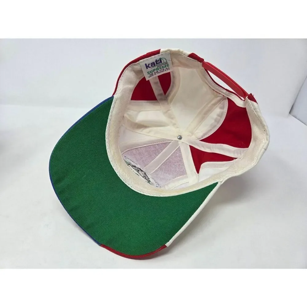 VINTAGE FRENCH LICK RESORT GOLF RED WHITE BLUE HAT CAP SNAPBACK